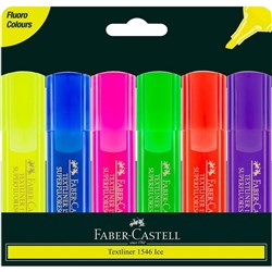FABER-CASTELL TLI HIGHLIGHTER Textliner Ice Assorted Pack of 6