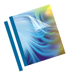 FELLOWES THERMAL BINDING COVER 1.5MM BLUE Pack of 100