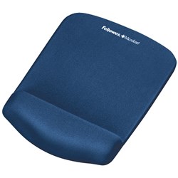 Fellowes PlushTouch Mouse Pad Wrist Rest Blue