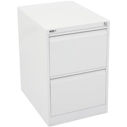 Rapidline Go Vertical Filing Cabinet 2 Drawer 460W x 620D x 705mmH White