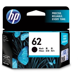 HP No. 62 INK CART BLACK UP TO 200 PAGE YIELD