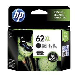 HP No. 62XL BLACK INK CART HI-YIELD UP TO 600 PAGE YIELD