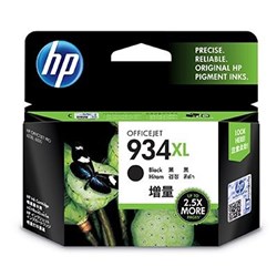 HP No. 934XL INK CART BLACK H/YIELD UP TO 1,000 PAGE YIELD