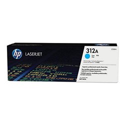 HP No. 312A TONER CART CYAN UP TO 2,700 PAGE YIELD