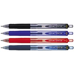 Uni-ball Signo Retractable Gel Roller Ball Pen Ultra Fine 0.38mm Black Pack of 12