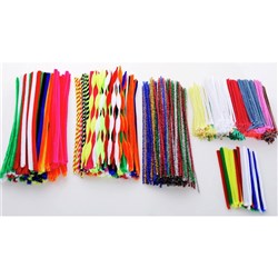 JASART PIPE CLEANERS CHENILLE ASSTD COLS 1.2 x 30cm