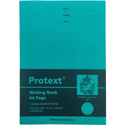 PROTEXT POLY WRITING BOOK 24mm Dotted Thirds 64pg Ape