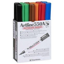 ARTLINE 550A  WHITEBOARD MARKER ASSORTED Box of 12