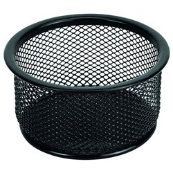 ESSELTE PAPER CLIP HOLDER Metal Mesh Black