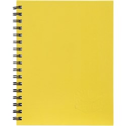 Spirax 511 Hard Cover Notebook A5 Ruled 200 Page Side Opening Yellow