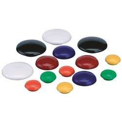 QUARTET MAGNETIC BUTTONS 30mm ASSORTED Pack of 10