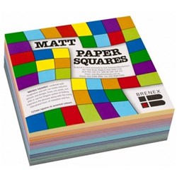 QUILL BRENEX PAPER SQUARES 127mm 70gsm Matt Asst