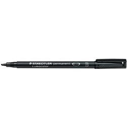 STAEDTLER 314 LUMOCOLOR MARKER PERMANENT BROAD BLACK Box of 10