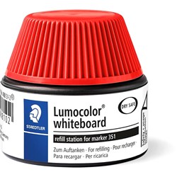 Staedtler Lumocolor 351 Whiteboard Marker Refill Station Red