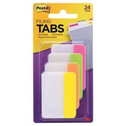 Post-It Durable Tabs 686PLOY Bright Colours 50mm Pack of 4