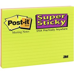 POST-IT SUPER STICKY MEETING NOTES 6845-SSPL 149x200mm Pack of 4