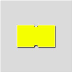 PRICING GUN LABELS 21 X 12MM YELLOW PERMANENT Pack of 10