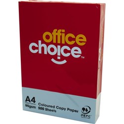Office Choice Copy Paper Tinted A4 80gsm Blue Ream of 500