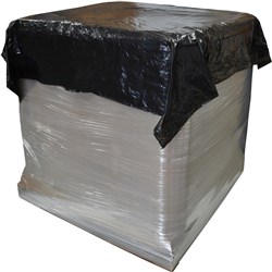 PALLET PROTECTION TOP SHEET / DUST COVER 1680 x 1680mm BLACK 250 PER ROLL