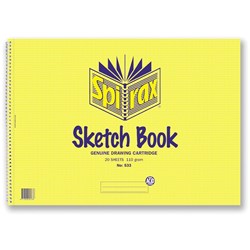 Spirax 533 Sketch Book Perforated A3 20 Sheets Side Opening