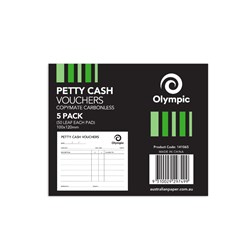 TUDOR PETTY CASH VOUCHER PADS Pack of 5