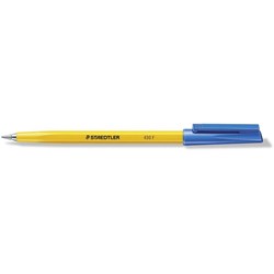 Staedtler 430 Stick Ballpoint Pen Fine 0.7mm Blue
