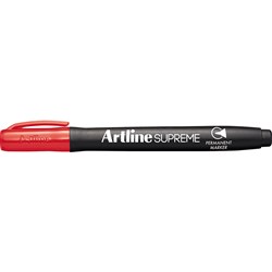 ARTLINE SUPREME PERMANENT MARKER RED BOX ANGLED