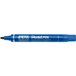 Pentel N50 Permanent Markers Bullet 1.5mm Blue