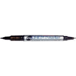 Artline 841T CD-R/DVD Marker Dual Nib 1mm / 0.4mm Black