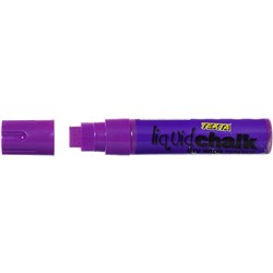 Texta Jumbo Liquid Chalk Marker Dry Wipe Chisel 15mm Purple