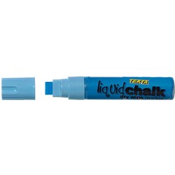 Texta Jumbo Liquid Chalk Marker Dry Wipe Chisel 15mm Blue