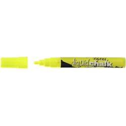 Texta Liquid Chalk Marker Wet Wipe Bullet 4.5mm Yellow