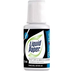 Liquid Paper Correction Fluid 20ml Bond White