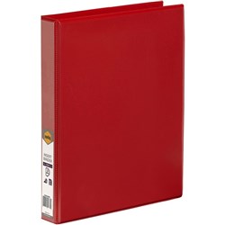 Marbig Clearview Insert Binder A4 3D Ring 25mm Red