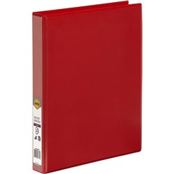 Marbig Clearview Insert Binder A4 4D Ring 25mm Red