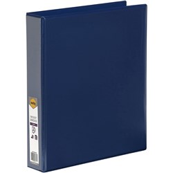 Marbig Clearview Insert Binder A4 2D Ring 38mm Blue