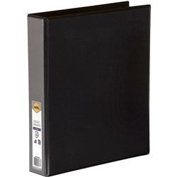 Marbig Clearview Insert Binder A4 3D Ring 38mm Black
