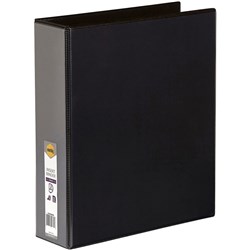 Marbig Clearview Insert Binder A4 2D Ring 50mm Black