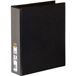 Marbig Clearview Insert Binder A4 3D Ring 50mm Black