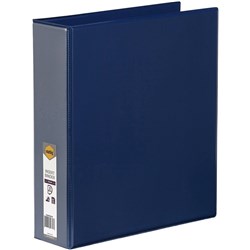Marbig Clearview Insert Binder A4 3D Ring 50mm Blue