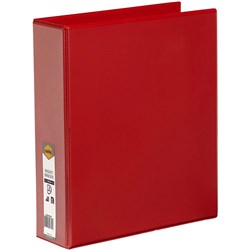 Marbig Clearview Insert Binder A4 3D Ring 50mm Red