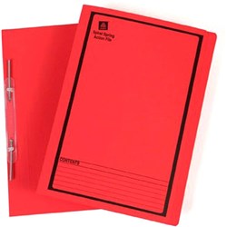 Avery Spiral Action File Foolscap Red With Black Print