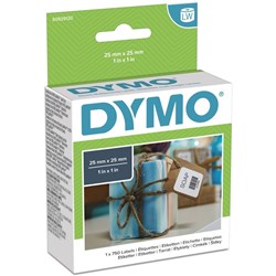 Dymo 30332 Labelwriter Labels 25mmx25mm Multi-purpose White Box of 750