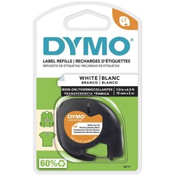 Dymo LetraTag Labelling Tape 12mmx2m Iron-On Fabric