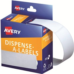 Avery Removable Dispenser Labels 101x24mm Rectangle White Pack Of 160