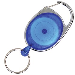 Rexel Snap Lock Key Holder Retractable 60cm Blue