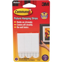 Command 17202 Picture Hanging Strip Small Set of 4 White