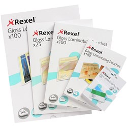 Rexel Laminating Pouches A4 100 Micron Gloss Pack Of 100