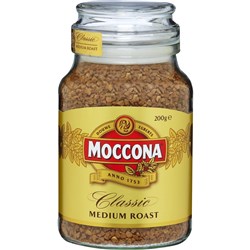 MOCCONA CLASSIC FREEZE DRIED COFFEE MEDIUM ROAST 200GM JAR