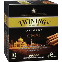 TWININGS CHAI & VANILLA TEA BAGS Pack of 10